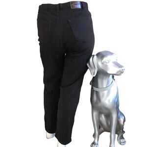 Crazy Horse Black High Rise Slim Jeans Women's Size 14